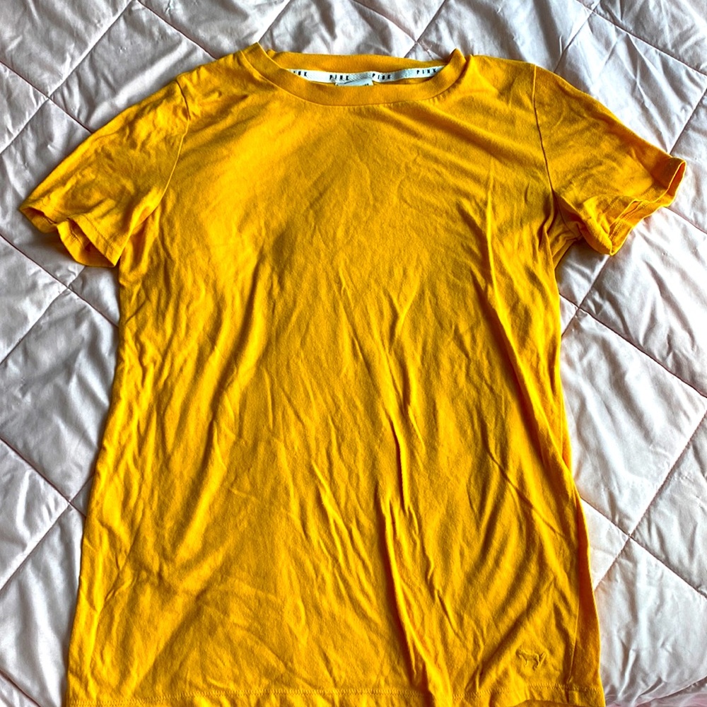 Pink brand tee
